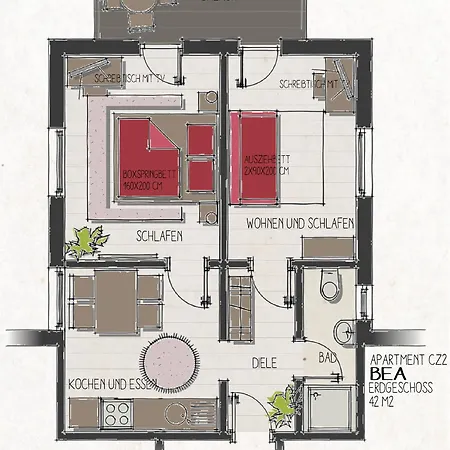 Claras Gartenblick In Schwerin, Naehe Schloss, Hbf & Altstadt, Ruhige Zentrale Lage, Kostenfreie Parkplaetze