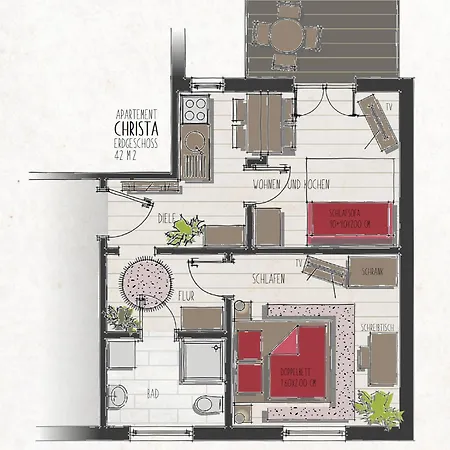 Appartamento Claras Gartenblick In Schwerin, Naehe Schloss, Hbf & Altstadt, Ruhige Zentrale Lage, Kostenfreie Parkplaetze *
