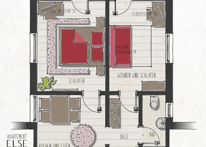 아파트 Claras Gartenblick